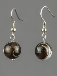 Серьги "Классика 10"  перламутр с8404