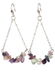 Серьги из флюорита "Атлантида" с9199