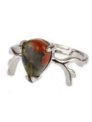 Кольцо из унакита "Мечта" 04-586