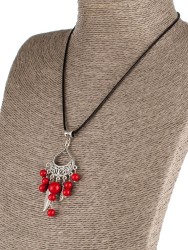 Колье из искусственного коралла «Дакота» пд-0476