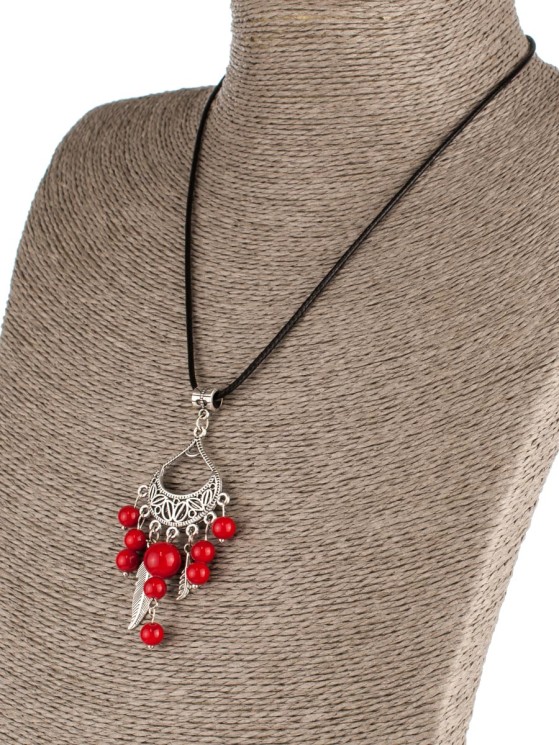 Колье из искусственного коралла «Дакота» пд-0476