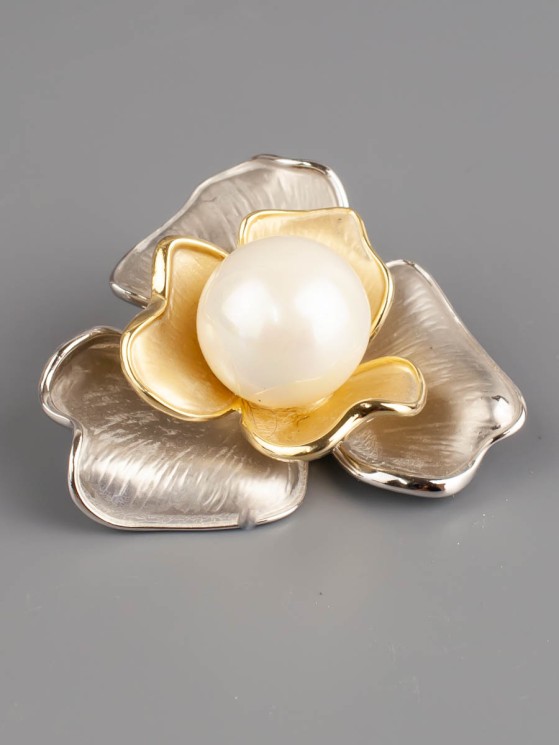 Брошь из жемчуга Майорка "Стиль" бшс-5145
