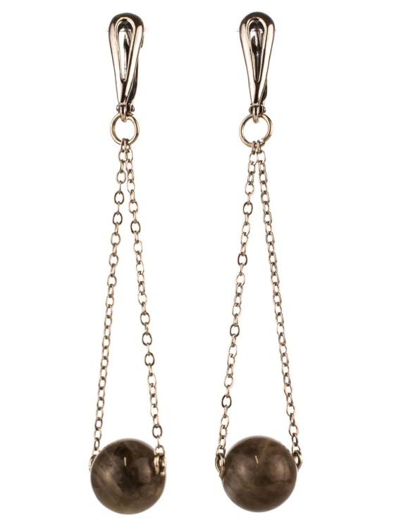 Серьги из лабрадора "Нега" 03-321