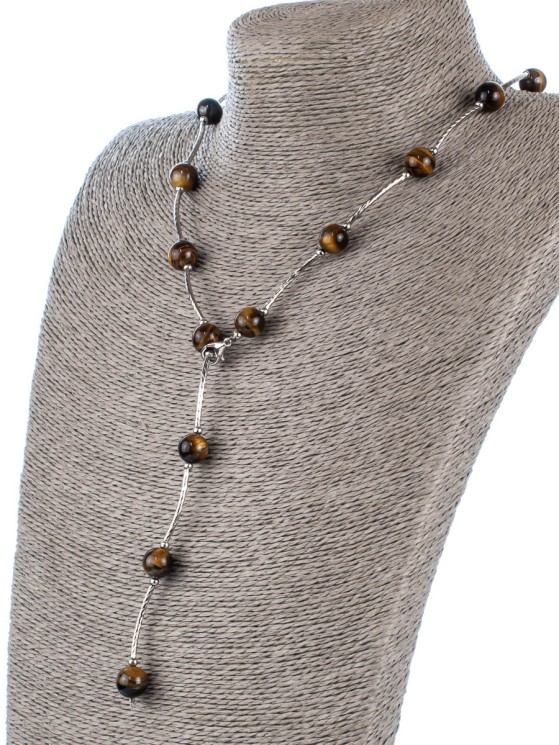 Бусы из тигрового глаза «Обольщение» П11609