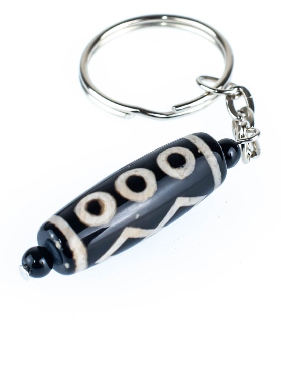 Брелок из агата "Дзи 6 Глаз" БРК-871