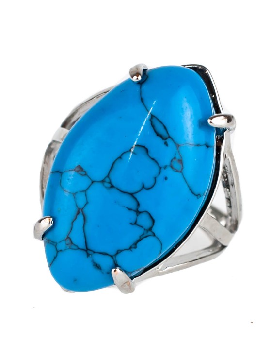 Кольцо из им. бирюзы "Вдохновение" 04-372