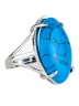 Кольцо из им. бирюзы "Вдохновение" 04-372