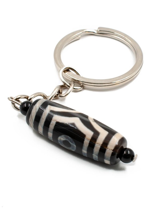 Брелок из агата "Дзи 3 Глаза" БРК-703