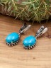 Серьги из иск. бирюзы "Мия" сг-155-БРГ