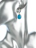 Серьги из иск. бирюзы "Мия" сг-155-БРГ