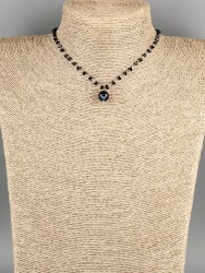 Колье с агата "Карамель" 01-1301