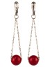 Серьги из иск. коралла "Нега" 03-322