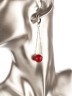 Серьги из иск. коралла "Нега" 03-322