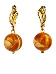 Серьги из янтаря "Классика 12" 03-1220