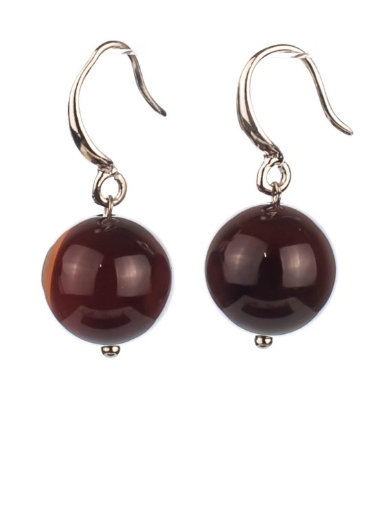 Серьги из сардоникса "Классик 12" 03-1274