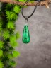 Кулон со шнурком из им. малахита "Адажио" пд-1025