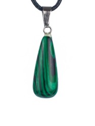 Кулон со шнурком из им. малахита "Адажио" пд-1025
