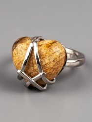 Кольцо из яшмы "Радость" 04-645