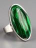 Кольцо из им. малахита "Элегант" 04-743