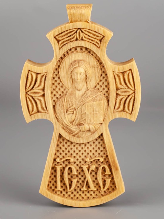 Православный крест из дерева 84х49 мм 53-024