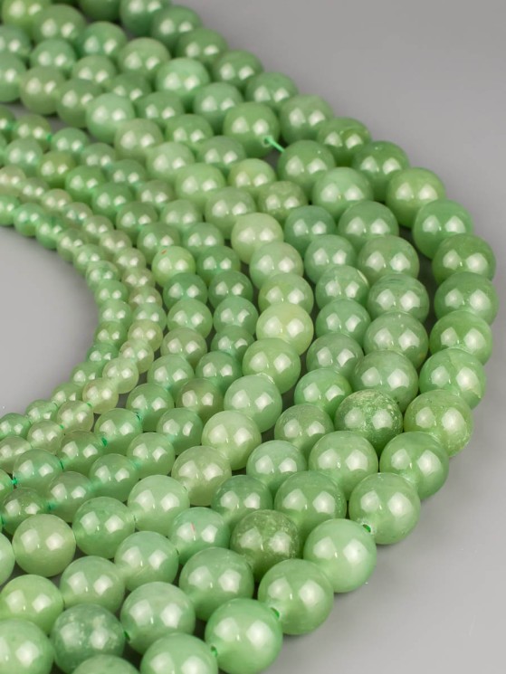 Бусины из нефрита "Шар 4" 01-1250