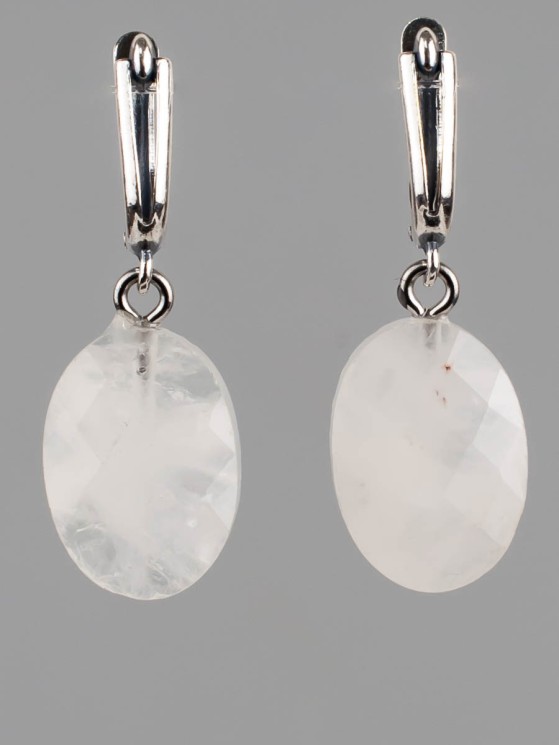 Серьги из розового кварца "Эвридика" 03-1168