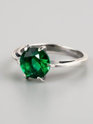 Кольцо из фианита "Любаша" кг-034-ФНЗ