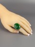 Кольцо из им. малахита "Элегант" 04-744