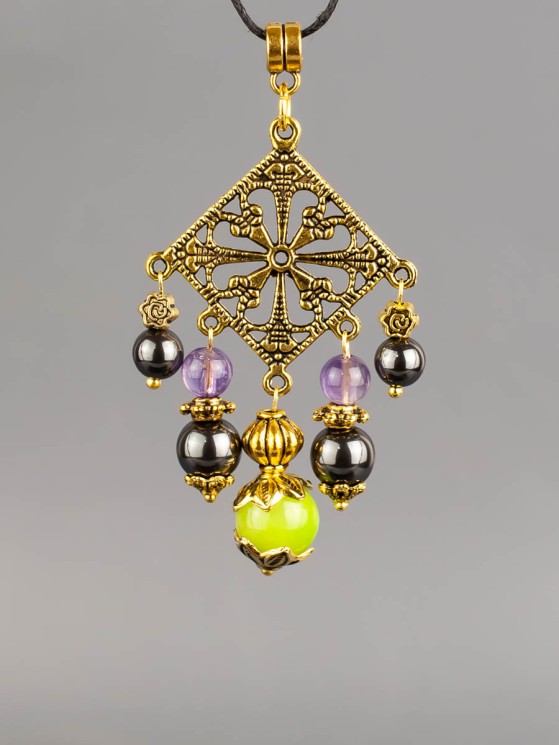 Кулон-оберег со шнурком  "3 Хранителя - Овен" пд-1093