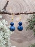 Серьги из содалита "Дарина" с9836