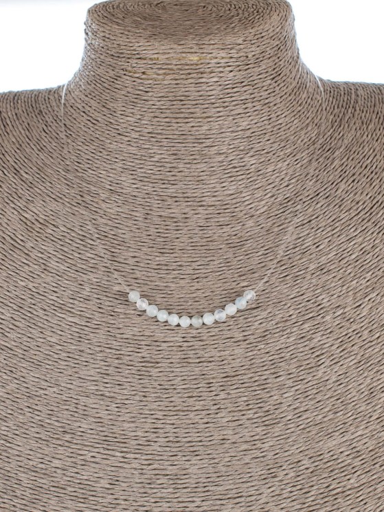 Колье с аквамарином "Нежность" 01-477