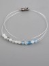 Колье с аквамарином "Нежность" 01-477