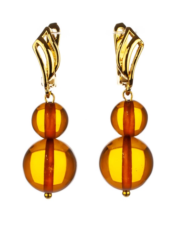Серьги из янтаря "Дарина" 03-1222