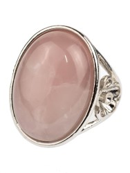 Кольцо из розового кварца "Элегант" кп-5563