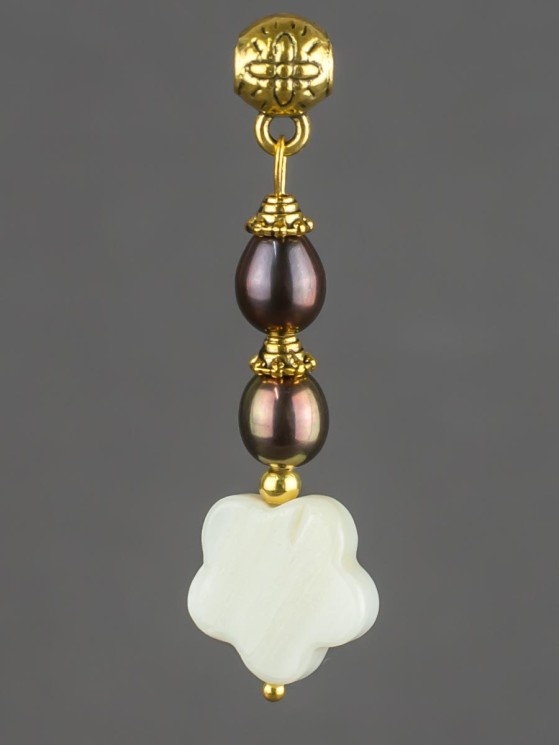 Кулон "На счастье"  перламутр, жемчуг пд-кам4800