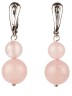 Серьги из розового кварца "Дарина" с9156