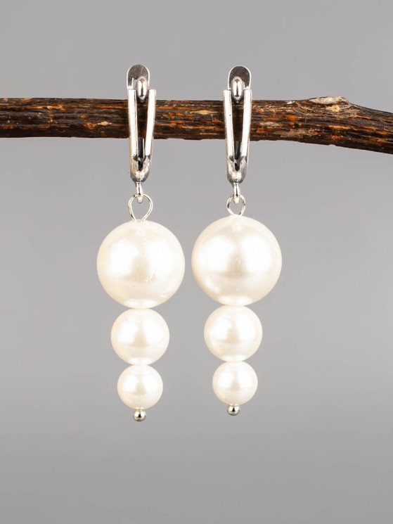 Серьги из жемчуга майорка "Капель" с8927