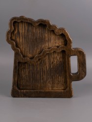 Менажница из дерева дуб 18-19 см 54-086