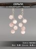 Серьги из кошачьего глаза "Ёлочка" 03-1611