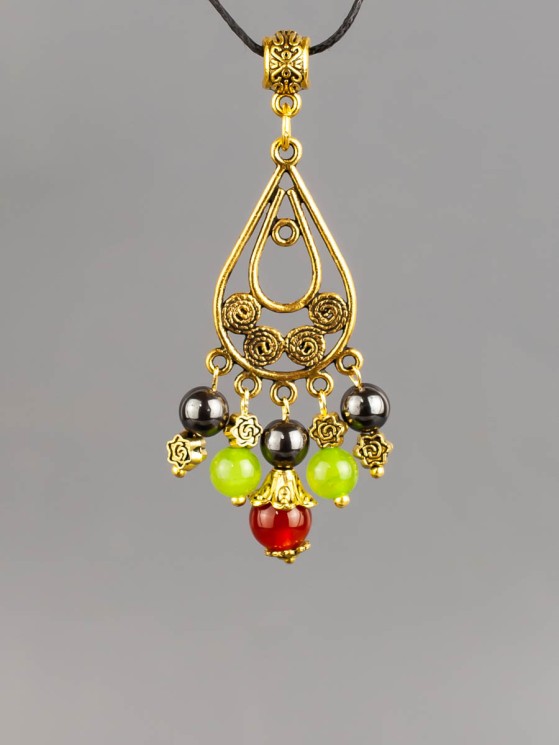 Кулон-оберег со шнурком  "3 Хранителя - Рак" пд-1095