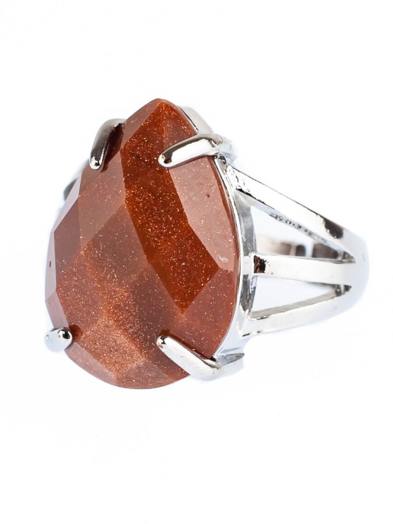 Кольцо из авантюрина "Шик" 04-252