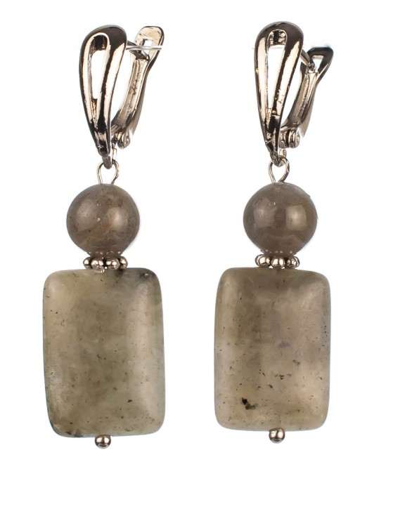 Серьги из лабрадора "Мадлена" 03-1351