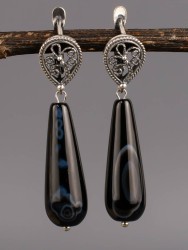 Серьги из агата "Адажио" 03-1557