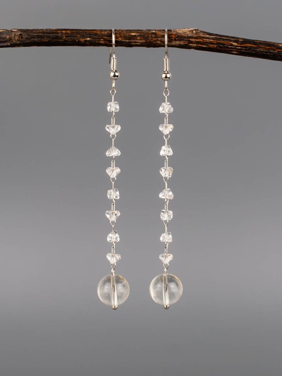 Серьги из хрусталя "Карамель" 03-1696