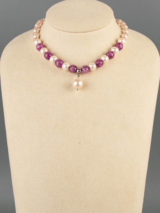 Чокер с жемчугом Майорка "Неженка" 01-1310