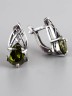Серьги из из фианита "Изольда" сг-209-ФНО