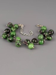 Браслет из цоизита "Ёлочка" 02-1047