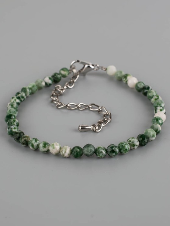 Браслет жадеит "Сияние" 02-671