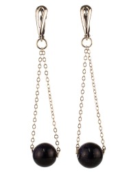 Серьги из авантюрина "Нега" 03-328