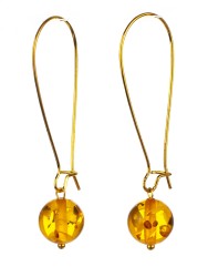 Серьги из янтаря "Феличита" 03-1225